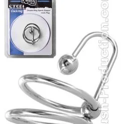 Push Steel - Double Ring Sperm Stopper Cock Plug