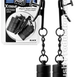 Push Xtreme Fetish - Alligator Nipple Clamps Heavy - Noir