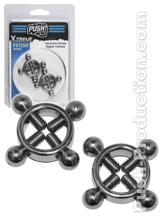 Push Xtreme Fetish - Hardcore Screw Nipple Clamps 3 Push Xtreme Fetish - Hardcore Screw Nipple Clamps