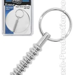 Push Xtreme Fetish - Super Screw Penis Plug With Ring