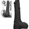 RealRock - Dildo 10 Inch Avec Testicules - Noir