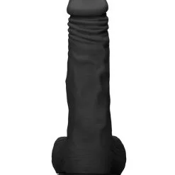 RealRock - Dildo 10 Inch Avec Testicules - Noir -Poppers Soldes Boutique realrock dildo 10 inch avec testicules noir 3 2 9180