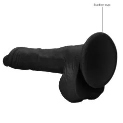 RealRock - Dildo 10 Inch Avec Testicules - Noir -Poppers Soldes Boutique realrock dildo 10 inch avec testicules noir 5 2 9180