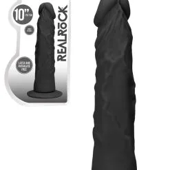 RealRock - Dildo 10 Inch Sans Testicules - Noir