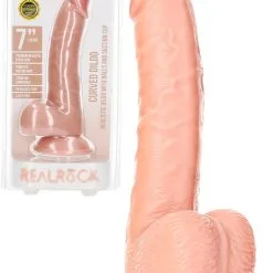 RealRock - Dildo 7 Inch - Curved Ultra Skin