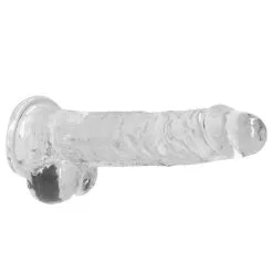RealRock - Dildo 8 Inch & Balls - Crystal Clear -Poppers Soldes Boutique realrock dildo 8 inch balls crystal clear 2 1 8878