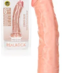 RealRock - Dong 6 Inch - Curved Ultra Skin