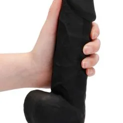 RealRock - Silicone Dildo - Noir -Poppers Soldes Boutique realrock silicone dildo noir 5 1 8167