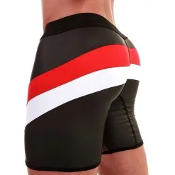 Short Semyon - Noir/Rouge/Blanc -Poppers Soldes Boutique short semyon noir rouge blanc 3 1 8744