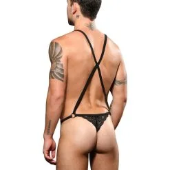 Singlet Lace - Noir -Poppers Soldes Boutique singlet lace noir 3 1 9248