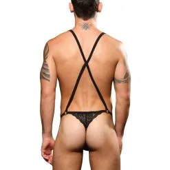 Singlet Lace - Noir -Poppers Soldes Boutique singlet lace noir 4 1 9248