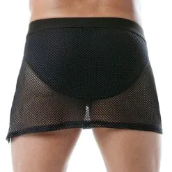 Skirt Circuit Mesh - Noir -Poppers Soldes Boutique skirt circuit mesh noir 3 1 9483