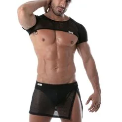 Skirt Circuit Mesh - Noir -Poppers Soldes Boutique skirt circuit mesh noir 4 1 9483