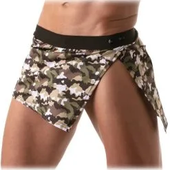 Skirt Iconic - Khaki Camo -Poppers Soldes Boutique skirt iconic khaki camo 2 1 9482