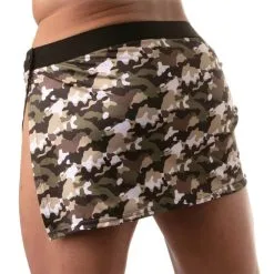Skirt Iconic - Khaki Camo -Poppers Soldes Boutique skirt iconic khaki camo 3 1 9482