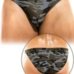 Slip De Bain Camo Low Cut Swim - Khaki