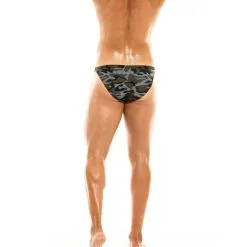 Slip De Bain Camo Low Cut Swim - Khaki -Poppers Soldes Boutique slip de bain camo low cut swim khaki 3 1 8968