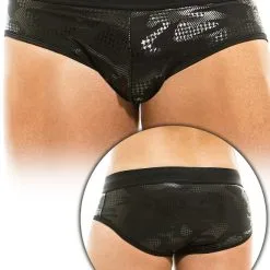 Slip De Bain Glitter - Noir