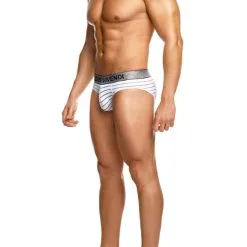 Slip Exclusive - Blanc/argent? -Poppers Soldes Boutique slip exclusive blanc argent 2 1 8759