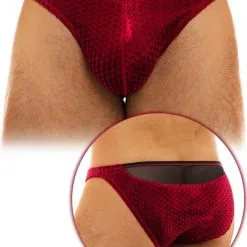 Slip Low Cut Tiffany's Velvet - Rouge