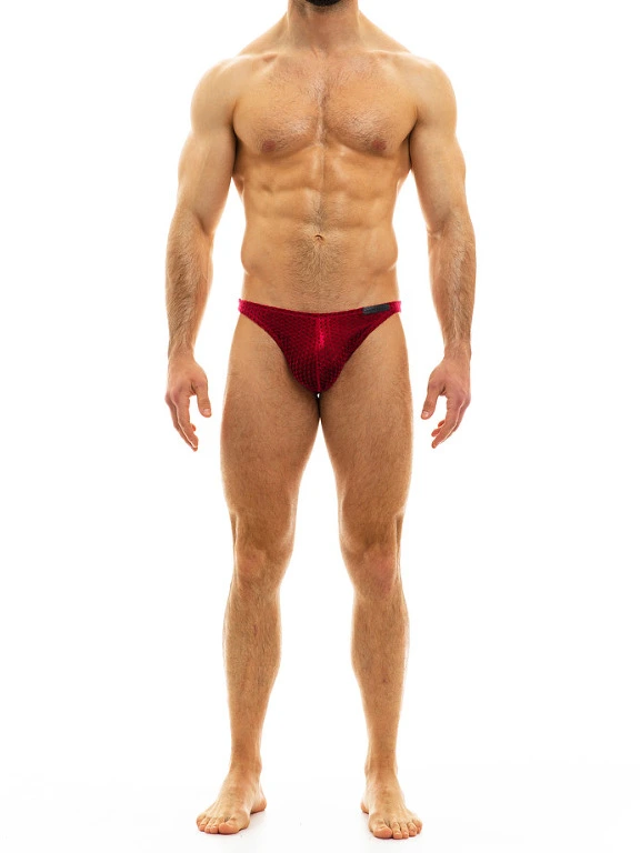 Slip Low Cut Tiffany's Velvet - Rouge 4 Slip Low Cut Tiffany's Velvet - Rouge – Image 2