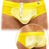 Slip Pure Velvet - Jaune -Poppers Soldes Boutique slip pure velvet jaune 0 1 9325
