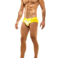 Slip Pure Velvet - Jaune -Poppers Soldes Boutique slip pure velvet jaune 2 1 9325