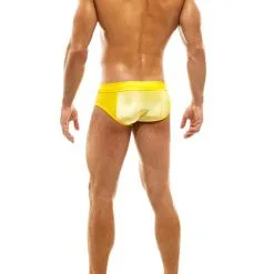 Slip Pure Velvet - Jaune -Poppers Soldes Boutique slip pure velvet jaune 3 1 9325