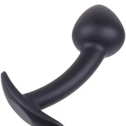 Small Curved Silicone Anal Plug -Poppers Soldes Boutique small curved silicone anal plug 2 1 9355