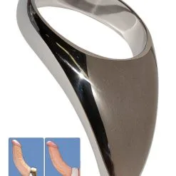 Stainless Steel Teardrop Cock Ring - 50mm