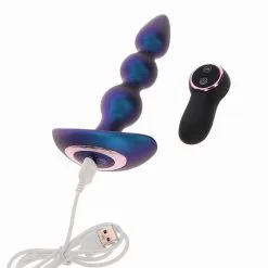 The Bold Beaded Vibrating Anal Plug -Poppers Soldes Boutique the bold beaded vibrating anal plug 2 1 9310